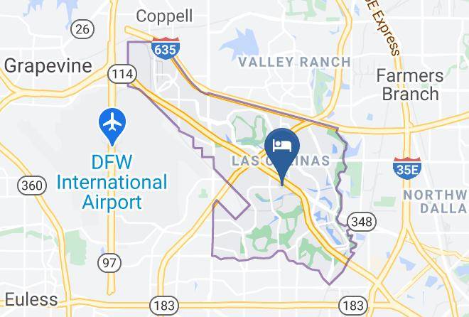 Dallas - Hampton Inn Dallas Irving Las Colinas Maps