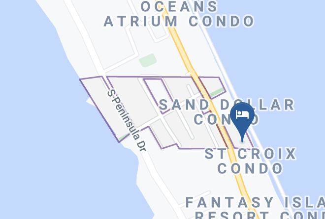 Hampton Inn Daytona Shores Oceanfront Map