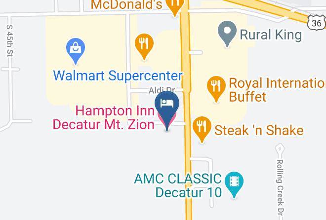 Macon - Hampton Inn Decatur Mt Zion Maps