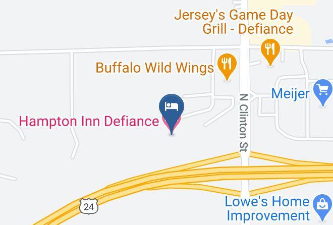 Defiance - Hampton Inn Defiance Maps