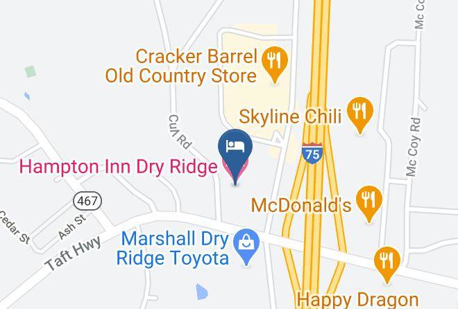 Hampton Inn Dry Ridge Map
