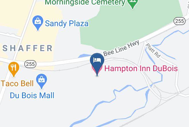 Clearfield - Hampton Inn Dubois Maps