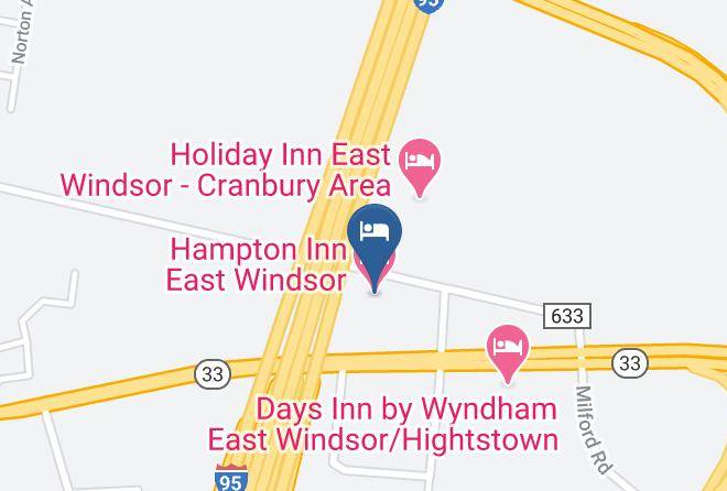 Hampton Inn East Windsor Map