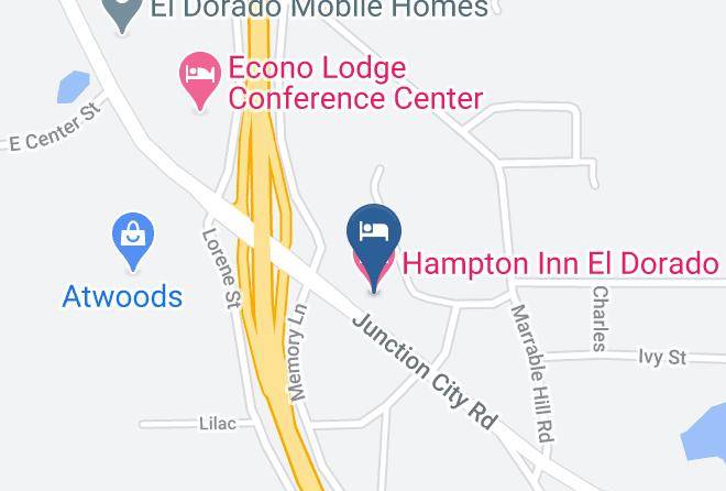 Hampton Inn El Dorado Map