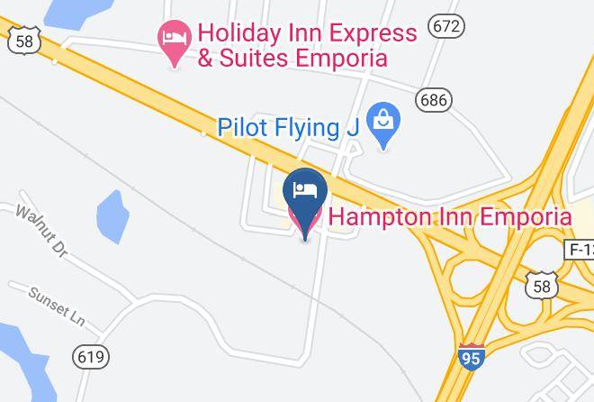 Emporia City - Hampton Inn Emporia Maps