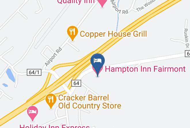 Marion - Hampton Inn Fairmont Maps