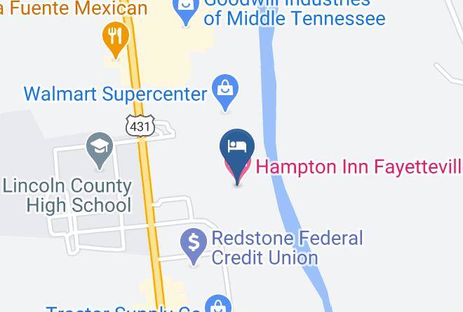 Hampton Inn Fayetteville Map