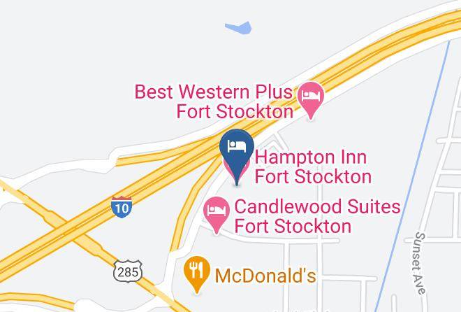 Hampton Inn Fort Stockton Map
