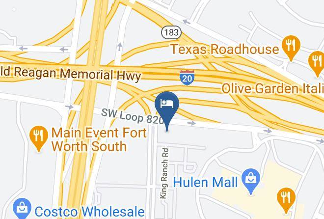 Hampton Inn Fort Worth Southwest Cityview Map