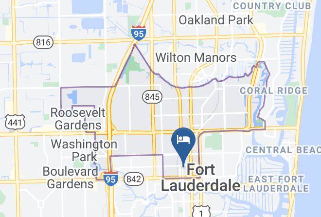 Hampton Inn Ft Lauderdale Downtown Las Olas Area Map