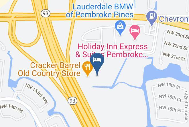 Hampton Inn Ft Lauderdale West Pembroke Pines Map