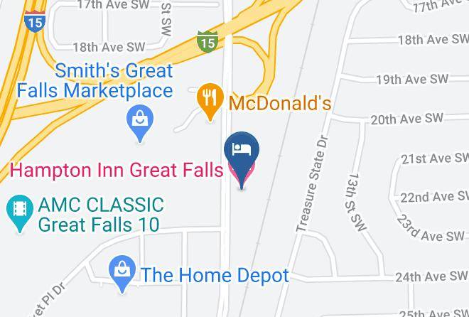 Cascade - Hampton Inn Great Falls Maps