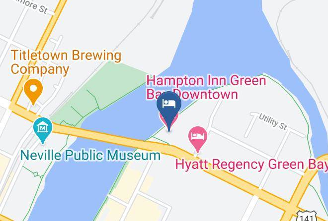 Brown - Hampton Inn Green Bay Downtown Maps