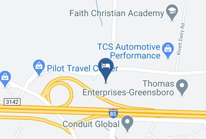 Hampton Inn Greensboro East Map