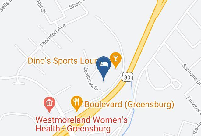 Westmoreland - Hampton Inn Greensburg Maps