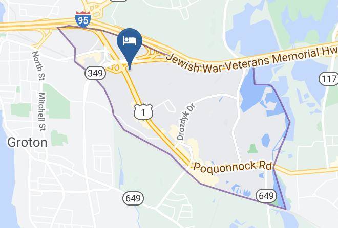 New London - Hampton Inn Groton Maps