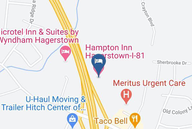 Washington - Hampton Inn Hagerstown I 81 Maps