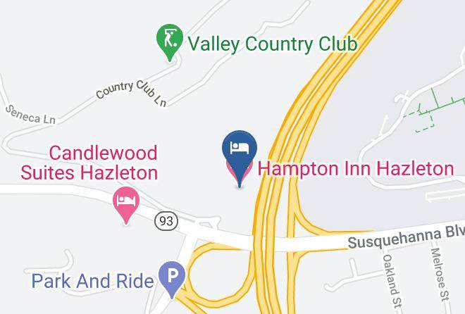 Luzerne - Hampton Inn Hazleton Maps