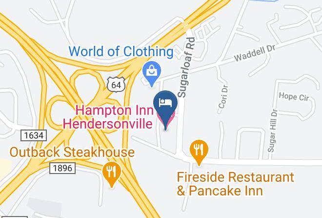 Henderson - Hampton Inn Hendersonville Maps