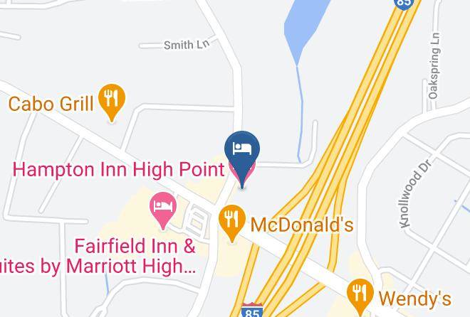 Randolph - Hampton Inn High Point Maps