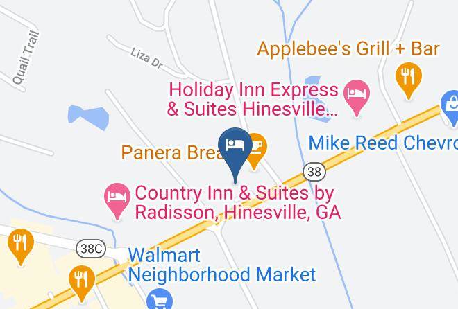 Hampton Inn Hinesville Map