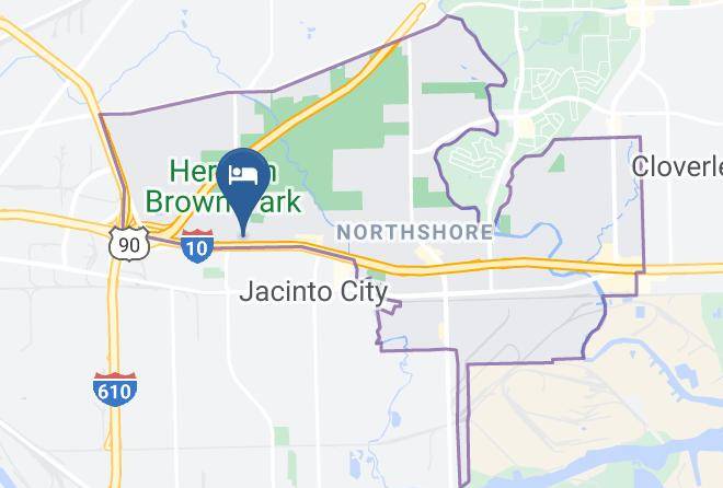 Hampton Inn Houston I 10 East Map