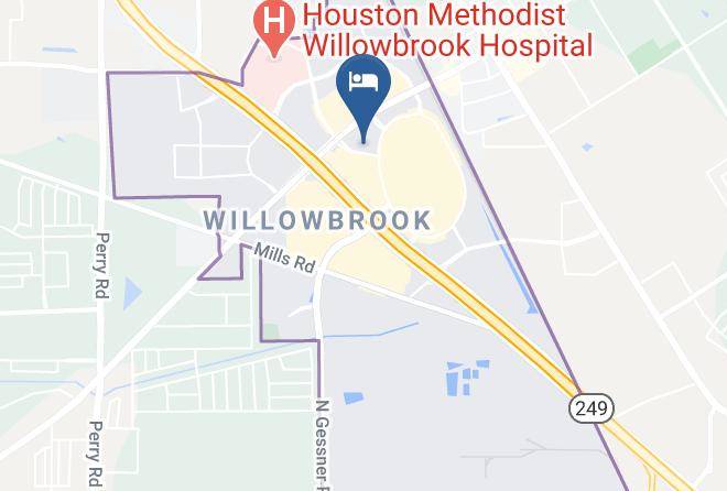 Hampton Inn Houston Willowbrook Mall Map
