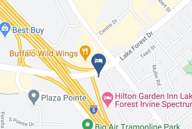 Orange - Hampton Inn Irvine Spectrum Lake Forest Maps