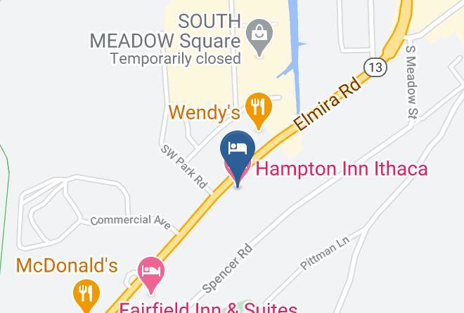 Hampton Inn Ithaca Map