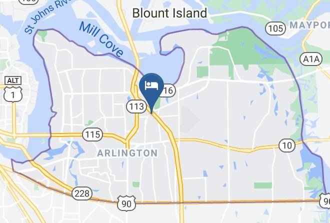 Duval - Hampton Inn Jacksonville East Regency Square Maps