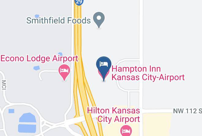 Hampton Inn Kansas City Airport Map
