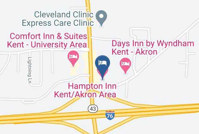 Portage - Hampton Inn Kent Akron Area Maps