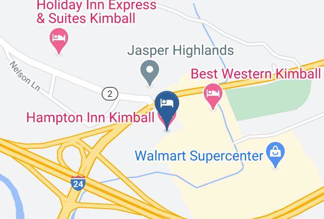 Hampton Inn Kimball Map