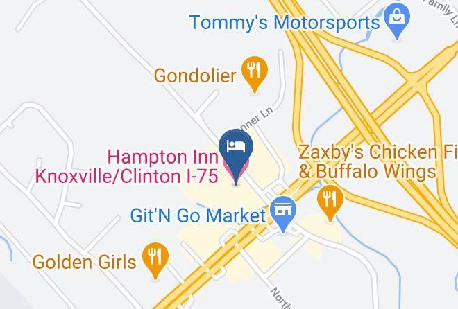 Anderson - Hampton Inn Knoxville Clinton I 75 Maps