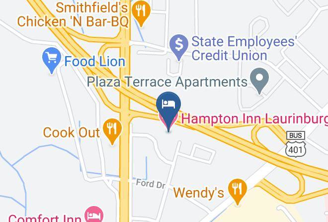 Scotland - Hampton Inn Laurinburg Maps