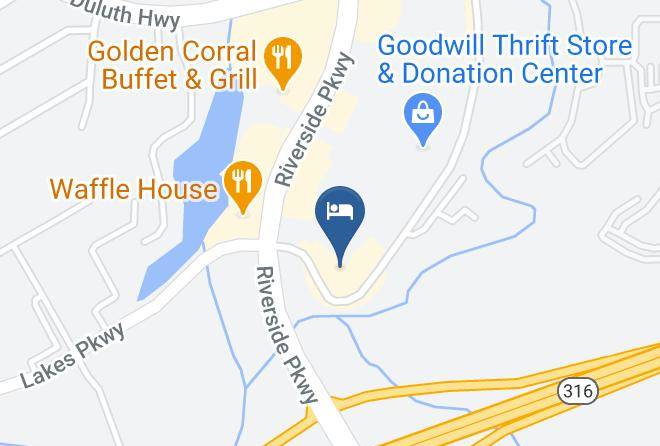 Hampton Inn Lawrenceville Map