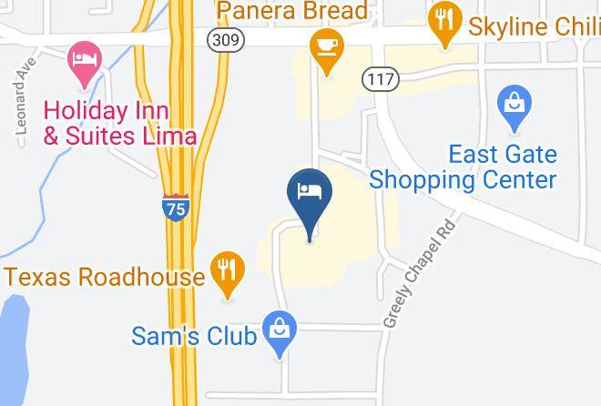 Allen - Hampton Inn Lima Maps
