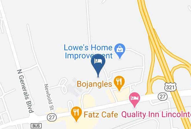 Lincoln - Hampton Inn Lincolnton Maps