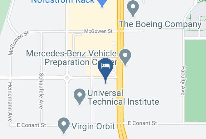 Hampton Inn Long Beach Airport Map