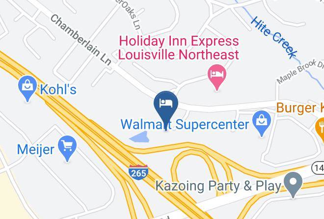 Hampton Inn Louisville Northeast Map