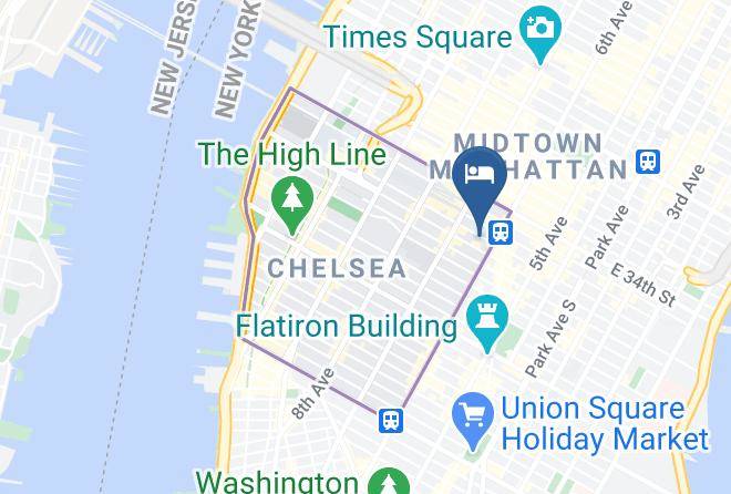 New York - Hampton Inn Manhattan Madison Square Garden Area Maps