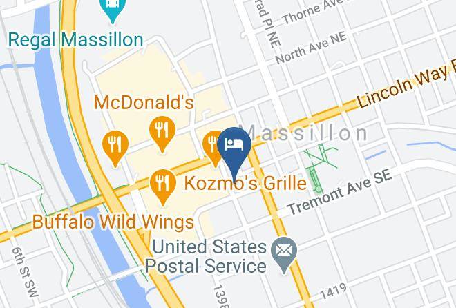 Hampton Inn Massillon Map