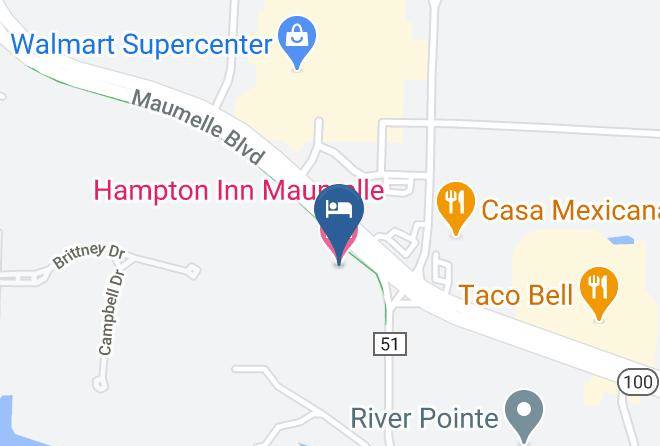 Pulaski - Hampton Inn Maumelle Maps