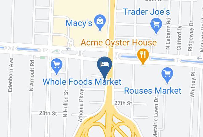 Jefferson Par - Hampton Inn Metairie Maps