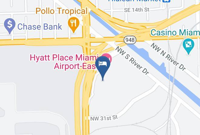 Miami Dade - Hampton Inn Miami Airport East Maps