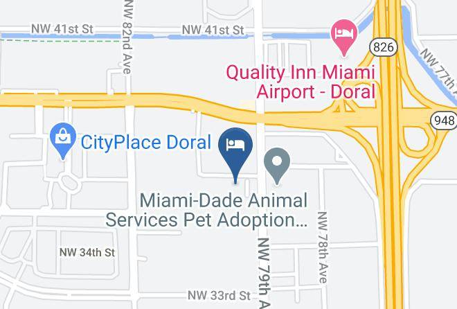 Miami Dade - Hampton Inn Miami Airport West Maps