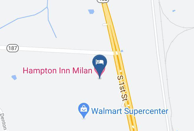 Hampton Inn Milan Map