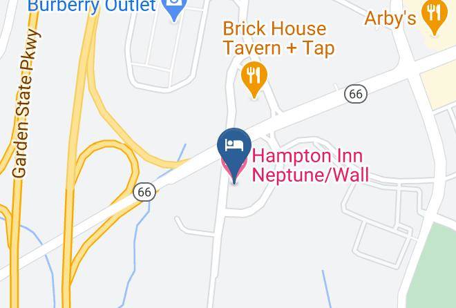 Hampton Inn Neptune Wall Map