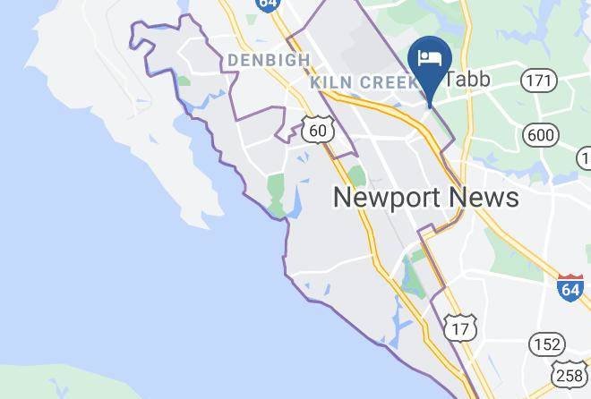 Newport News City - Hampton Inn Newport News Yorktown Maps
