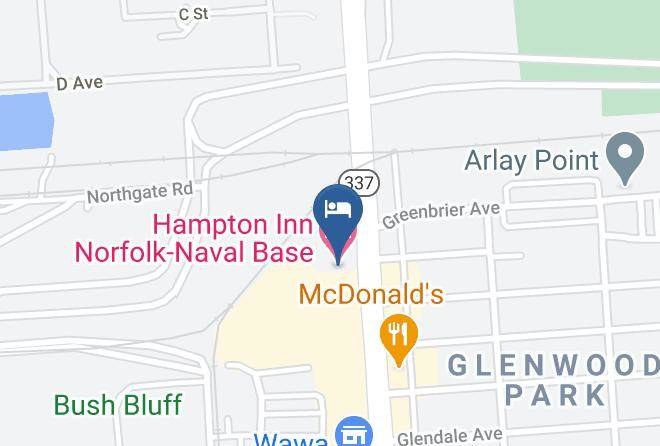 Hampton Inn Norfolk Naval Base Map
